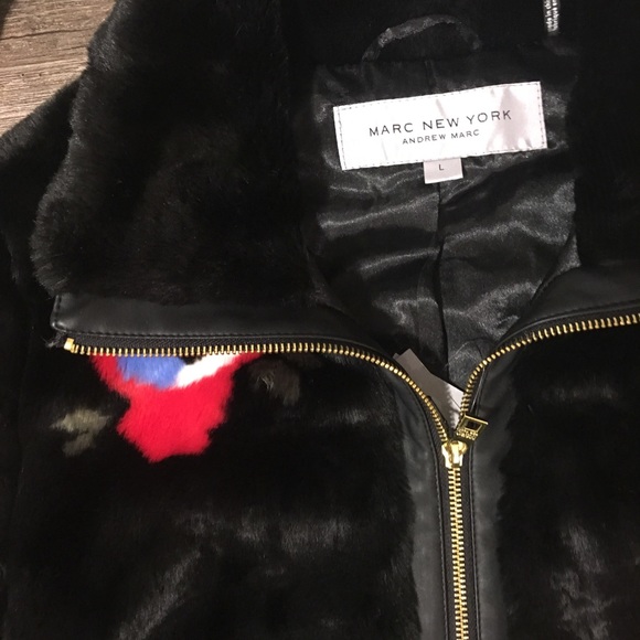 ANDREW MARC FAUX FUR JACKET - Picture 8 of 8